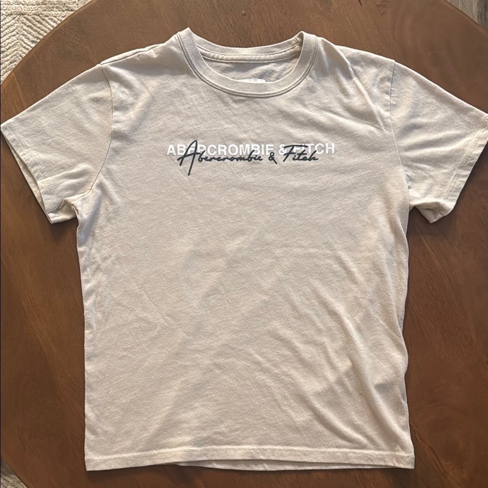 Abercrombie & Fitch Cream Baby Tee